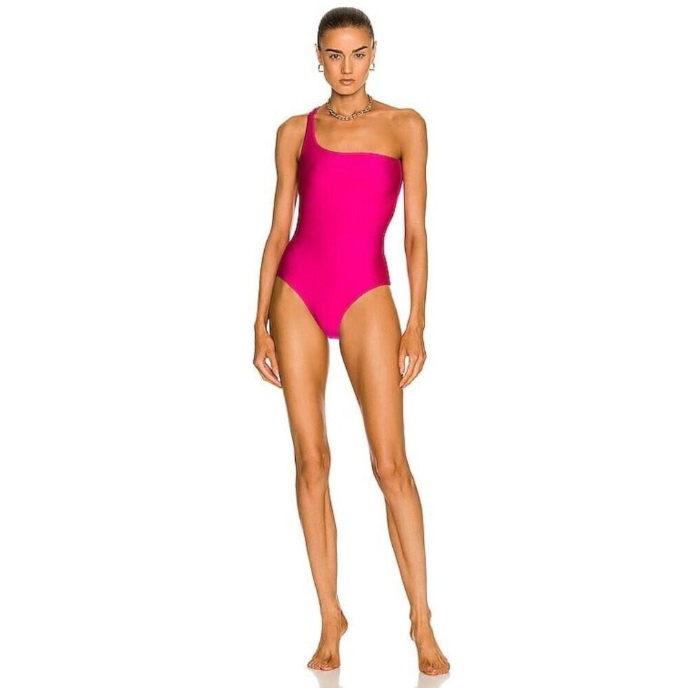 Jade Swim Evolve One Piece Swimsuit in Fuchsia Sheen S